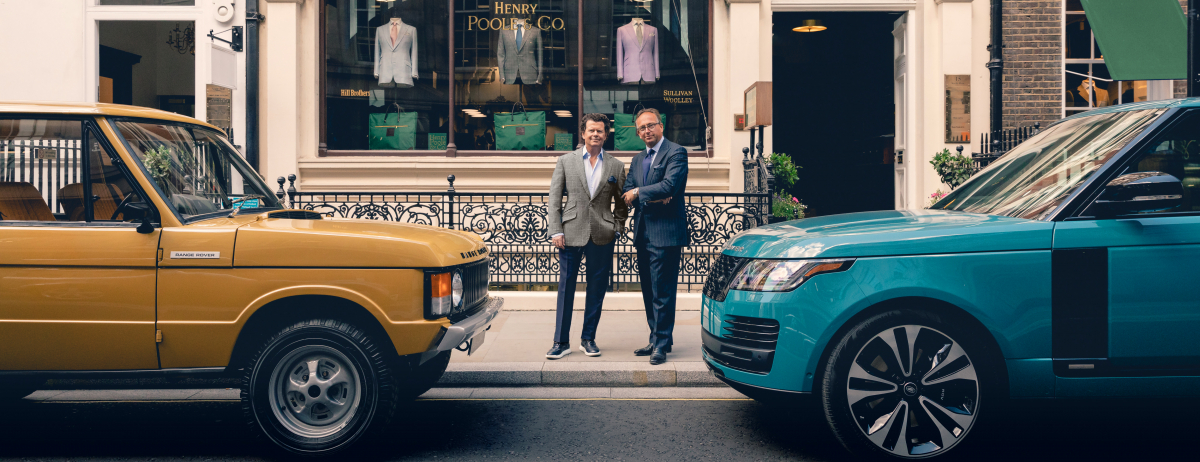 LAND ROVER Y HENRY POOLE CREAN TEJIDOS ÚNICOS PARA CELEBRAR LOS 50 AÑOS DE RANGE ROVER